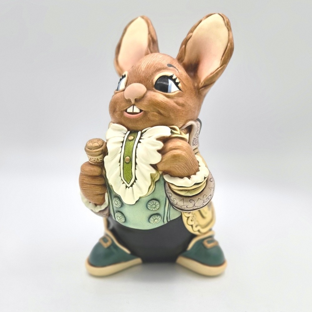 Vintage PenDelfin "Father Rabbit" Hand-Painted‎ Stonecraft Figurine
